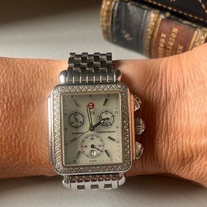 💕💕💕Michele Deco Stainless Diamond Watch 🎉🎉🎉